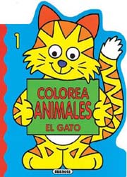 Libro. Colorea animales: El Gato
